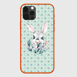Чехол iPhone 12 Pro Max Кролик в цветах