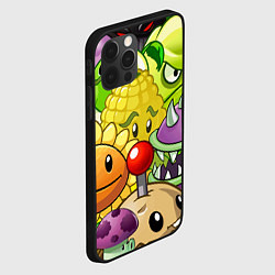 Чехол для iPhone 12 Pro Max Растения против зомби, цвет: 3D-черный — фото 2