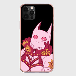 Чехол для iPhone 12 Pro Max Милый стенд Killer Queen - Jojo, цвет: 3D-светло-розовый