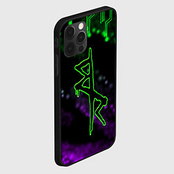 Чехол для iPhone 12 Pro Max Логотип киберпанков из Cyberpunk: edgerunners, цвет: 3D-черный — фото 2