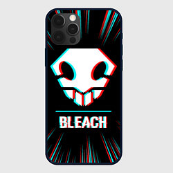 Чехол для iPhone 12 Pro Max Символ Bleach в стиле glitch на темном фоне, цвет: 3D-черный