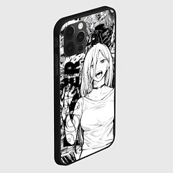 Чехол для iPhone 12 Pro Max Power Человек бензопила манга страницы, цвет: 3D-черный — фото 2