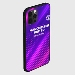Чехол для iPhone 12 Pro Max Manchester United legendary sport grunge, цвет: 3D-черный — фото 2