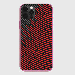 Чехол iPhone 12 Pro Max Красно-серые круги
