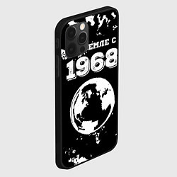 Чехол для iPhone 12 Pro Max На Земле с 1968: краска на темном, цвет: 3D-черный — фото 2