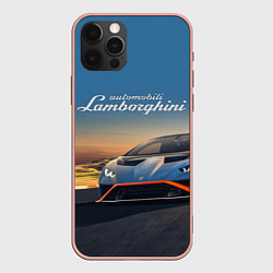 Чехол iPhone 12 Pro Max Lamborghini Huracan STO - car racing