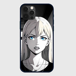 Чехол iPhone 12 Pro Max Нейросеть - аниме блондинка