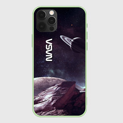 Чехол iPhone 12 Pro Max Космический пейзаж - Saturn - Nasa