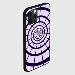 Чехол для iPhone 12 Pro Max Спираль - оптическая иллюзия, цвет: 3D-черный — фото 2