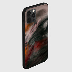 Чехол для iPhone 12 Pro Max Темнота, тени и краски, цвет: 3D-черный — фото 2