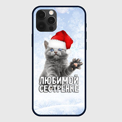 Чехол iPhone 12 Pro Max Любимой сестренке - котик