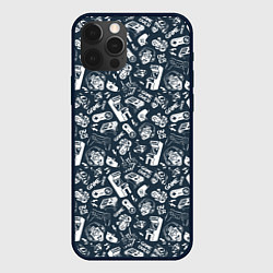 Чехол для iPhone 12 Pro Max Геймер и игровые приставки и автоматы ретро, цвет: 3D-черный