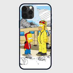 Чехол iPhone 12 Pro Max Барт Симпсон и его папаша