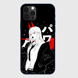 Чехол iPhone 12 Pro Max Пауэр на черном фоне