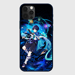 Чехол для iPhone 12 Pro Max Странник - Скарамучча, цвет: 3D-черный