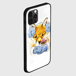 Чехол для iPhone 12 Pro Max Лисичка с мышкой, цвет: 3D-черный — фото 2