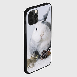 Чехол для iPhone 12 Pro Max Кролик с шишками и игрушками, цвет: 3D-черный — фото 2