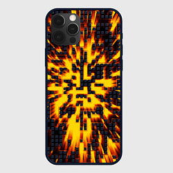 Чехол для iPhone 12 Pro Max Неоновый взрыв - яркое свечение, цвет: 3D-черный