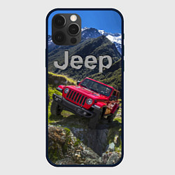 Чехол iPhone 12 Pro Max Chrysler Jeep Wrangler Rubicon - горы