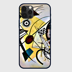 Чехол для iPhone 12 Pro Max Поперечная линия - Василий Кандинский, цвет: 3D-черный