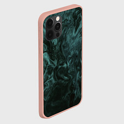 Чехол для iPhone 12 Pro Max Тёмно-синий водянистый туман, цвет: 3D-светло-розовый — фото 2