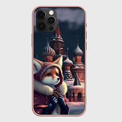 Чехол iPhone 12 Pro Max Лиса на Красной площади