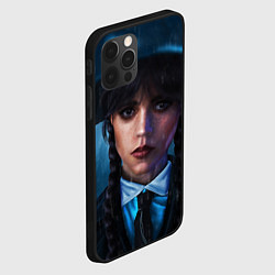 Чехол для iPhone 12 Pro Max Уэнсдэй под зонтом, цвет: 3D-черный — фото 2
