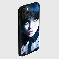 Чехол для iPhone 12 Pro Max Уэнсдэй: дочь Аддамсов, цвет: 3D-черный — фото 2