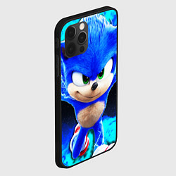 Чехол для iPhone 12 Pro Max Sonic неоновый дым, цвет: 3D-черный — фото 2