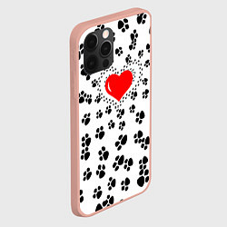 Чехол для iPhone 12 Pro Max Любовь к пушистым, цвет: 3D-светло-розовый — фото 2