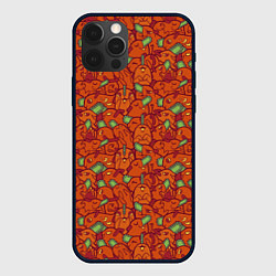 Чехол для iPhone 12 Pro Max Почита узор, цвет: 3D-черный