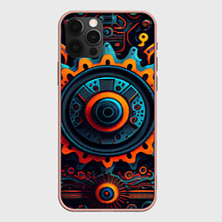 Чехол iPhone 12 Pro Max Узор, шестеренка, стимпанк