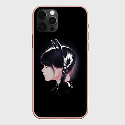 Чехол iPhone 12 Pro Max Wednesday black kitty