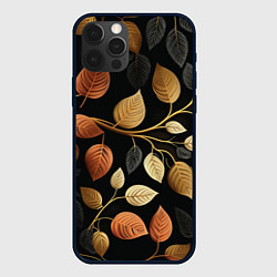 Чехол для iPhone 12 Pro Max Осеннее настроение - листья, цвет: 3D-черный