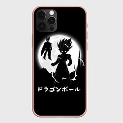 Чехол iPhone 12 Pro Max Dragon Ball Гоку при луне