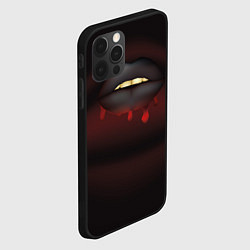 Чехол для iPhone 12 Pro Max Черные губы, цвет: 3D-черный — фото 2