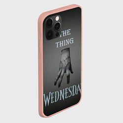 Чехол для iPhone 12 Pro Max Вещь Уэнсдей Аддамс, градиент, цвет: 3D-светло-розовый — фото 2