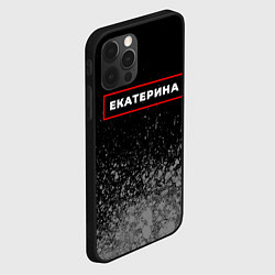 Чехол для iPhone 12 Pro Max Екатерина - в красной рамке на темном, цвет: 3D-черный — фото 2
