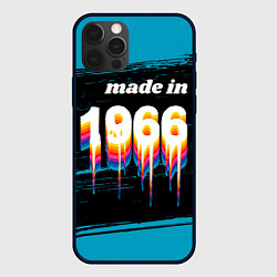 Чехол для iPhone 12 Pro Max Made in 1966: liquid art, цвет: 3D-черный