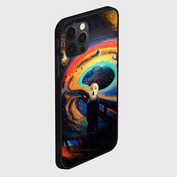 Чехол для iPhone 12 Pro Max Крик в космосе, цвет: 3D-черный — фото 2