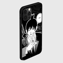 Чехол для iPhone 12 Pro Max Аки - человек-бензопила, цвет: 3D-черный — фото 2