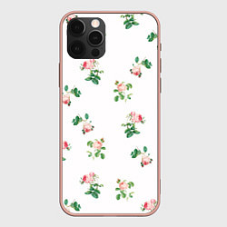 Чехол для iPhone 12 Pro Max Rose garden, цвет: 3D-светло-розовый