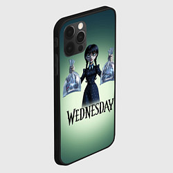 Чехол для iPhone 12 Pro Max Уэнсдэй с пираньями, цвет: 3D-черный — фото 2