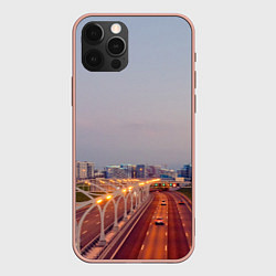 Чехол для iPhone 12 Pro Max Санкт-Петербург: Васильевский остров, цвет: 3D-светло-розовый