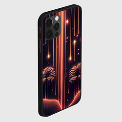 Чехол для iPhone 12 Pro Max Неоновый тропический дождь, цвет: 3D-черный — фото 2