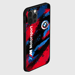 Чехол для iPhone 12 Pro Max BMW - буйство красок, цвет: 3D-черный — фото 2