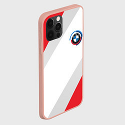 Чехол для iPhone 12 Pro Max Bmw - логотип 1970, цвет: 3D-светло-розовый — фото 2