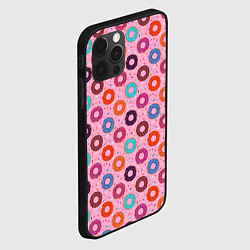 Чехол для iPhone 12 Pro Max Вкусные пончики, цвет: 3D-черный — фото 2