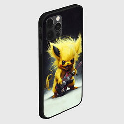 Чехол для iPhone 12 Pro Max Rocker Pikachu, цвет: 3D-черный — фото 2