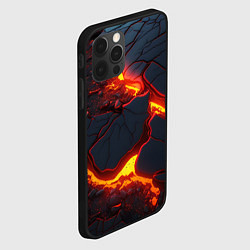 Чехол для iPhone 12 Pro Max Красивая неоновая лава, цвет: 3D-черный — фото 2